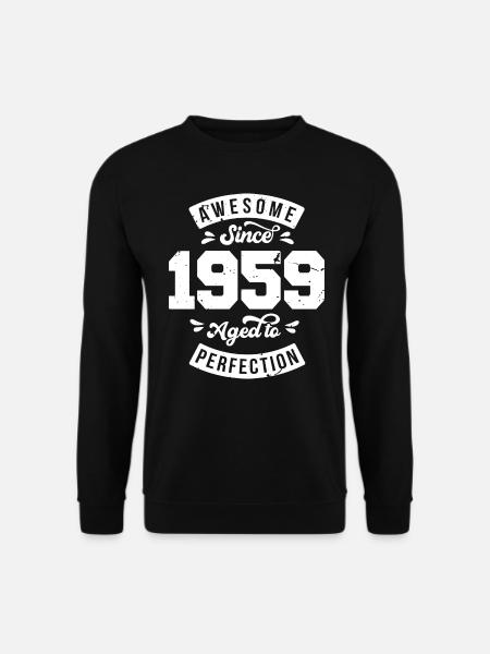 Vintage 1959 birthday - retro 1959 - Unisex Sweatshirt - black