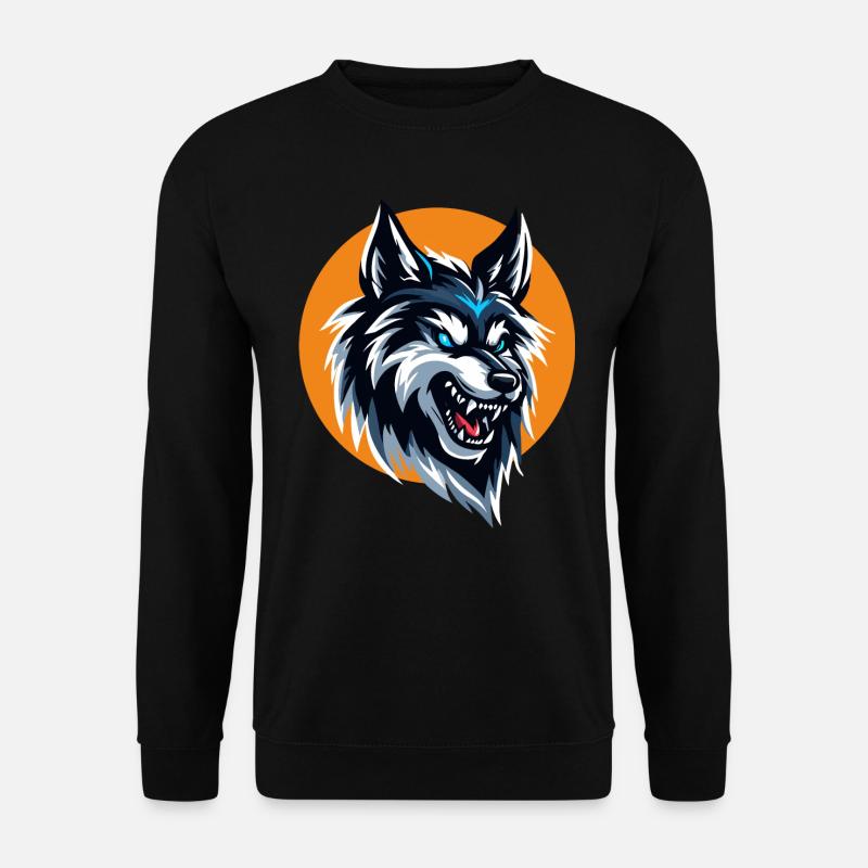 Wolf Head - Unisex Sweatshirt - black