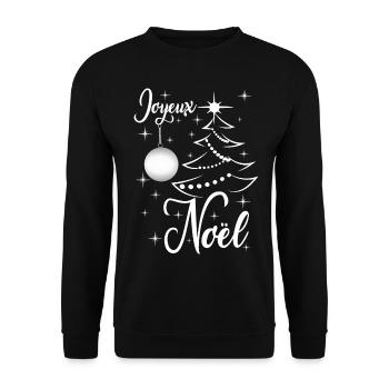 Joyeux Noêl - Sweat-shirt Unisexe - noir - Devant - Alina (178cm) & Michal (187cm)