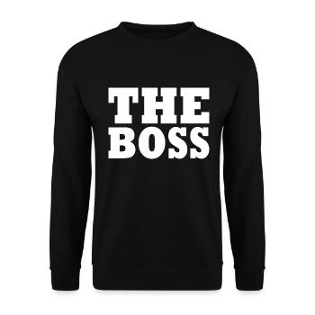 The boss - Sweat-shirt Unisexe - noir - Devant - Alina (178cm) & Michal (187cm)