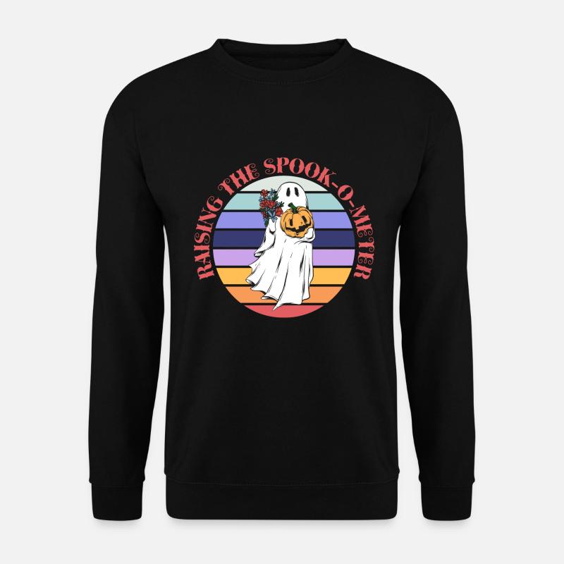 Spook-O-Meter Halloween Costume Spooky Ghost - Unisex Sweatshirt - black