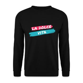 DAS GUTE LEBEN - Unisex Pullover - Schwarz - Vorne - Alina (178cm) & Michal (187cm)