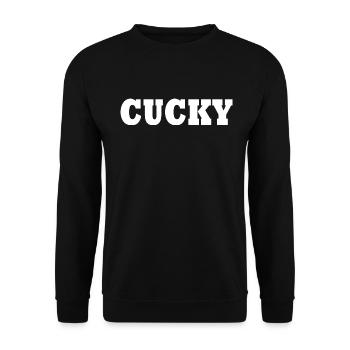 Cucky - Unisex Pullover - Schwarz - Vorne - Alina (178cm) & Michal (187cm)