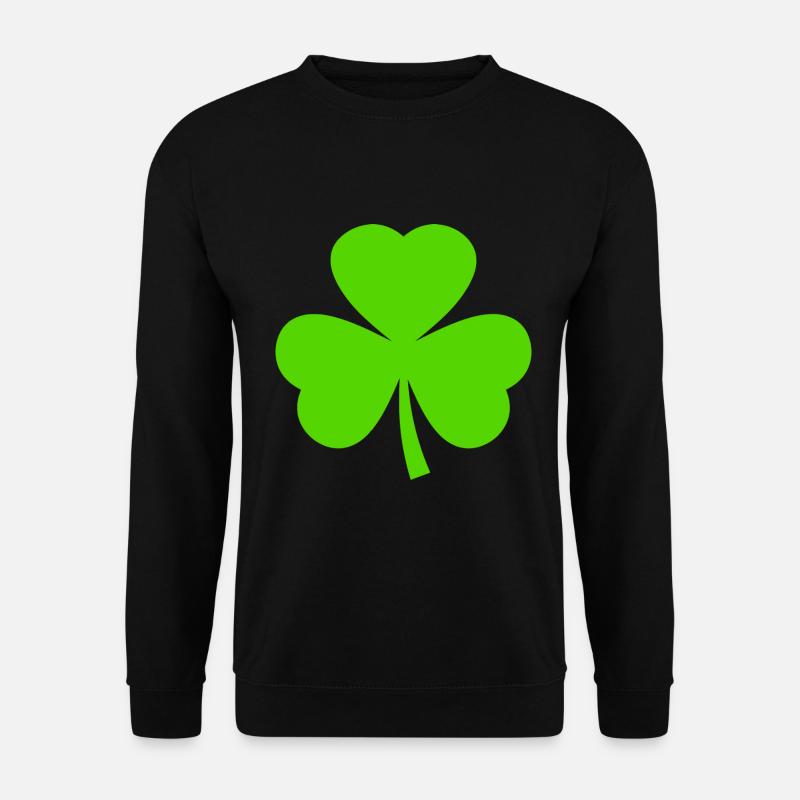 st patricks day kleeblatt - Unisex Pullover - Schwarz