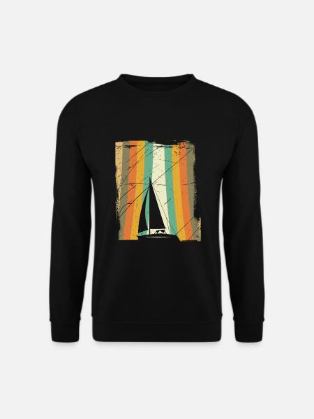 Sailing retro - Unisex Sweatshirt - black