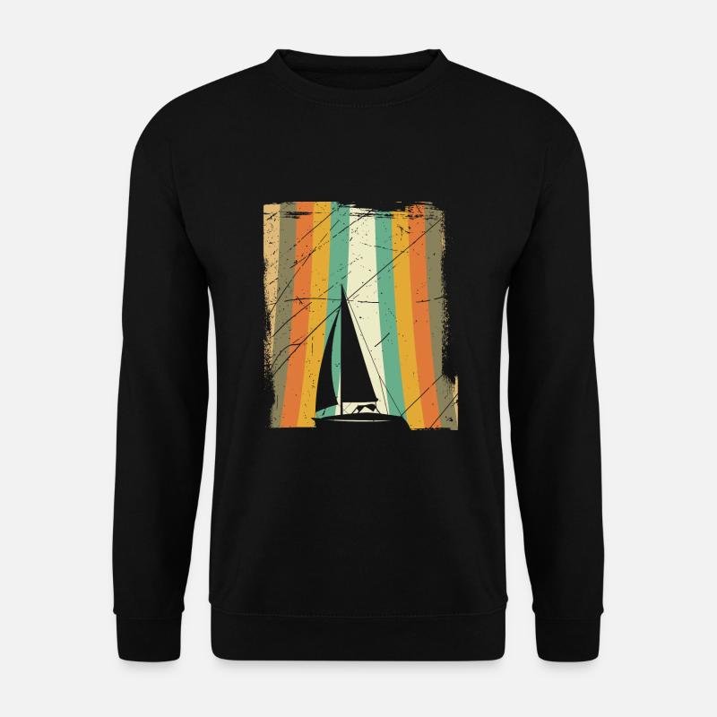 Sailing retro - Unisex Sweatshirt - black