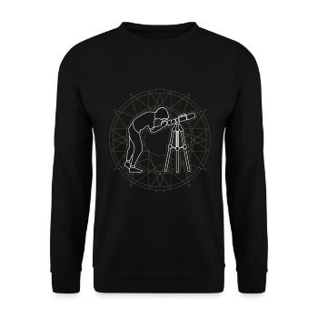 Astronomie - Sweat-shirt Unisexe - noir - Devant - Alina (178cm) & Michal (187cm)