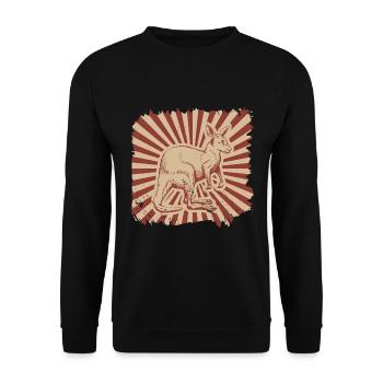 Kangourou - Sweat-shirt Unisexe - noir - Devant - Alina (178cm) & Michal (187cm)