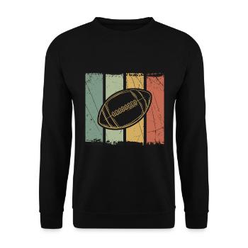American Football - Unisex Pullover - Schwarz - Vorne - Alina (178cm) & Michal (187cm)