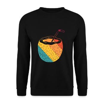 coconut - Unisex Sweatshirt - black - Front - Alina (178cm) & Michal (187cm)
