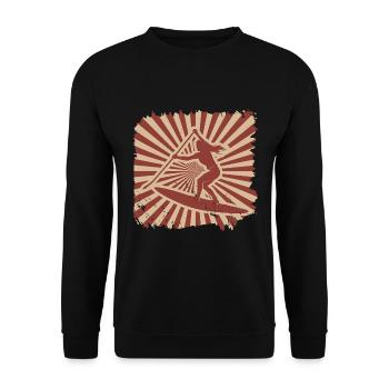 Stand up paddling - Unisex Pullover - Schwarz - Vorne - Alina (178cm) & Michal (187cm)