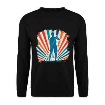 Sports nautiques sup surf paddle paddle - Sweat-shirt Unisexe - noir - Devant - Alina (178cm) & Michal (187cm)