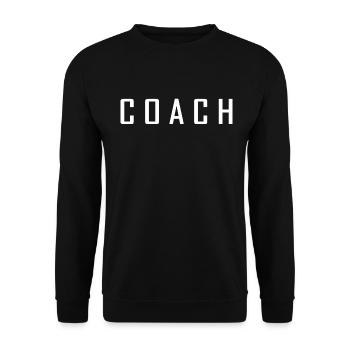 Coach - Unisex Sweatshirt - black - Front - Alina (178cm) & Michal (187cm)