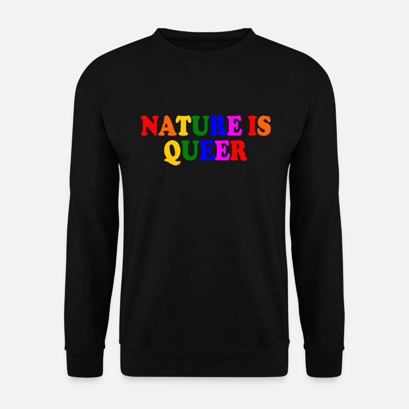 Nature is queer - Unisex Sweatshirt - black