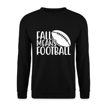 L’automne, c’est le football - Sweat-shirt Unisexe - noir - Devant - Alina (178cm) & Michal (187cm)