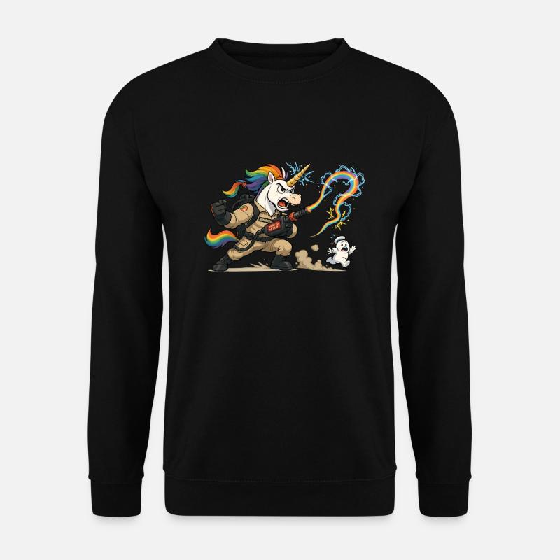 Ghost Hunter Unicorn - Unisex Sweatshirt - black