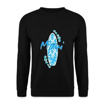 peahi maui surfing - Unisex Sweatshirt - black - Front - Alina (178cm) & Michal (187cm)