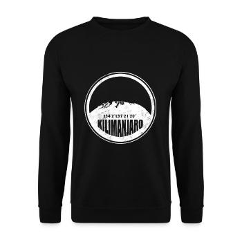 Kilimanjaro Afrika Tansania Climbers - Unisex Pullover - Schwarz - Vorne - Alina (178cm) & Michal (187cm)