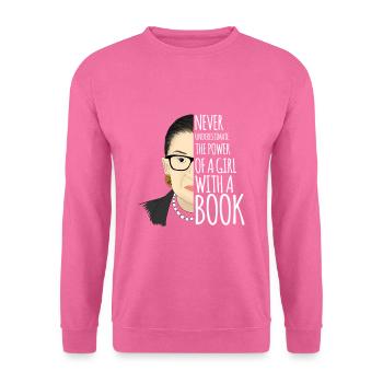 Ruth Bader Ginsburg Never Underestimate - Unisex Sweatshirt - pink - Front