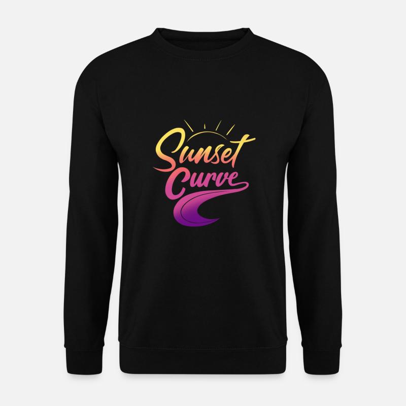 Sunset curve - Unisex Sweatshirt - black