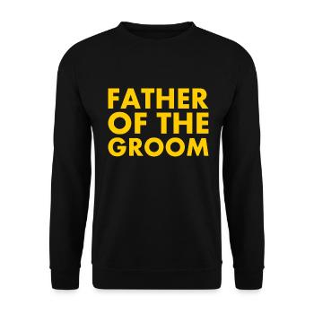 Father of the groom - Sweat-shirt Unisexe - noir - Devant - Alina (178cm) & Michal (187cm)