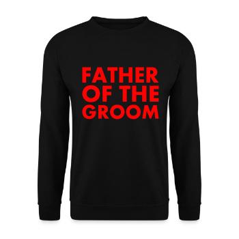Father of the groom - Sweat-shirt Unisexe - noir - Devant - Alina (178cm) & Michal (187cm)
