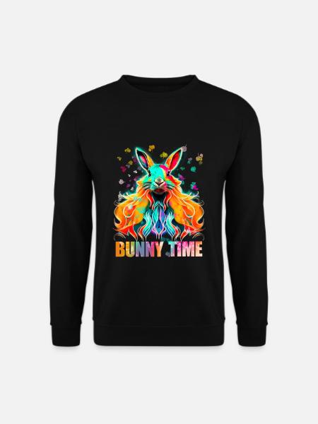 BunnyTime Hair Art - Unisex Sweatshirt - black