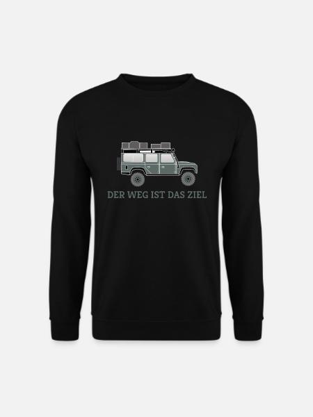 Dachzelt Offroad 4x4 Reisefahrzeug T-Shirt - Unisex Pullover - Schwarz