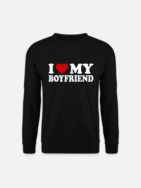 I love my boyfriend - Unisex Pullover - Schwarz