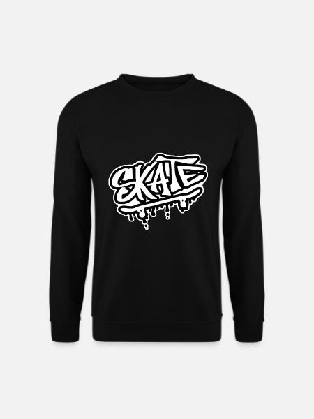 skate skater skateing sk8 skateboard skate or die - Unisex Pullover - Schwarz