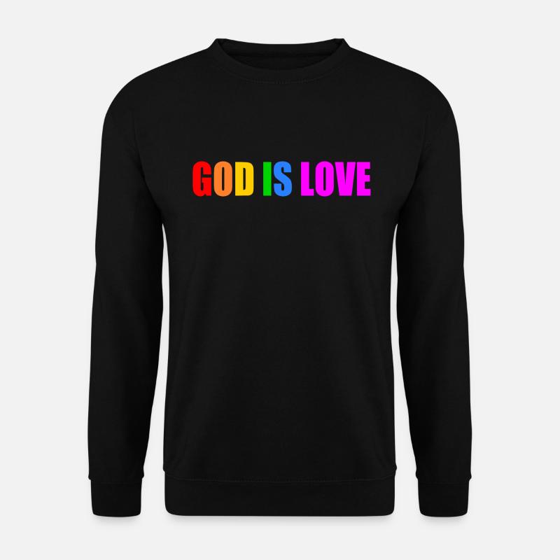 God is love - Unisex Pullover - Schwarz