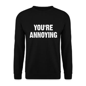 Vous êtes ennuyeux - Sweat-shirt Unisexe - noir - Devant - Alina (178cm) & Michal (187cm)