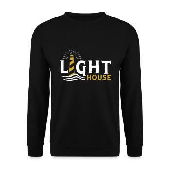 phare - Sweat-shirt Unisexe - noir - Devant - Alina (178cm) & Michal (187cm)