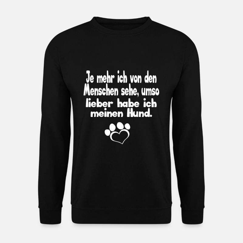 Hundeliebe ! - Unisex Pullover - Schwarz