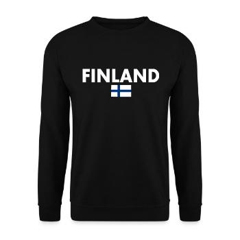 Finland - Sweat-shirt Unisexe - noir - Devant - Alina (178cm) & Michal (187cm)