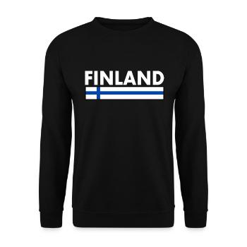 Finlande - Sweat-shirt Unisexe - noir - Devant - Alina (178cm) & Michal (187cm)