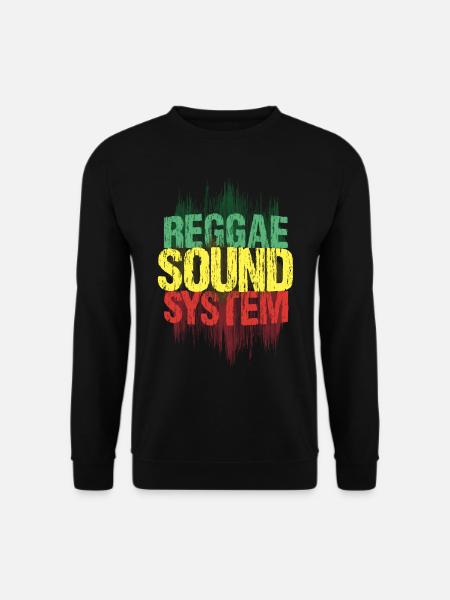 Reggae Sound System - Jamaikanische Musik - Unisex Pullover - Schwarz