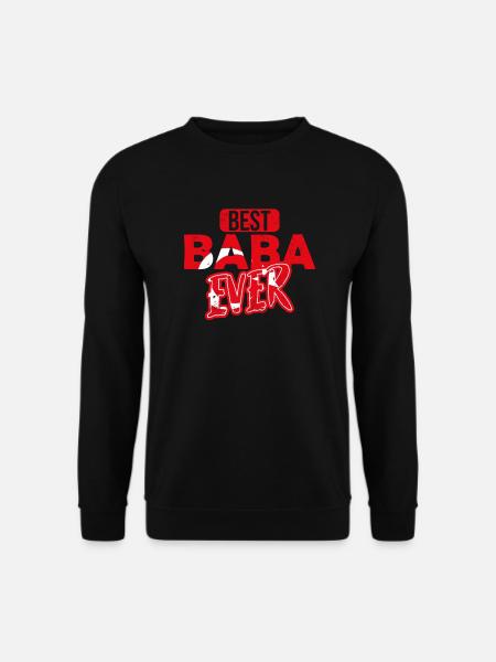 Best Baba Ever Turkish Father - Unisex Sweatshirt - black