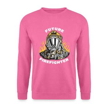 Zukünftige Feuerwehr - Unisex Pullover - Pink - Vorne