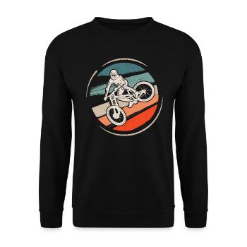 Mountain Bike Bike Kids Mountain Bike - Unisex Sweatshirt - black - Front - Alina (178cm) & Michal (187cm)