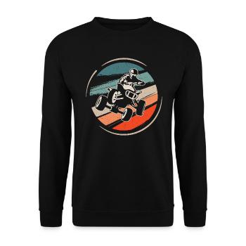 Quad Bike Offroad Quad Rider Enfants VTT - Sweat-shirt Unisexe - noir - Devant - Alina (178cm) & Michal (187cm)