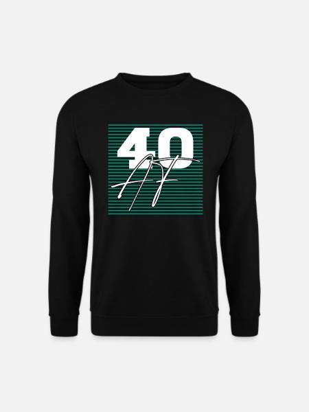 40 Af Sarcastic Birthday - Unisex Sweatshirt - black