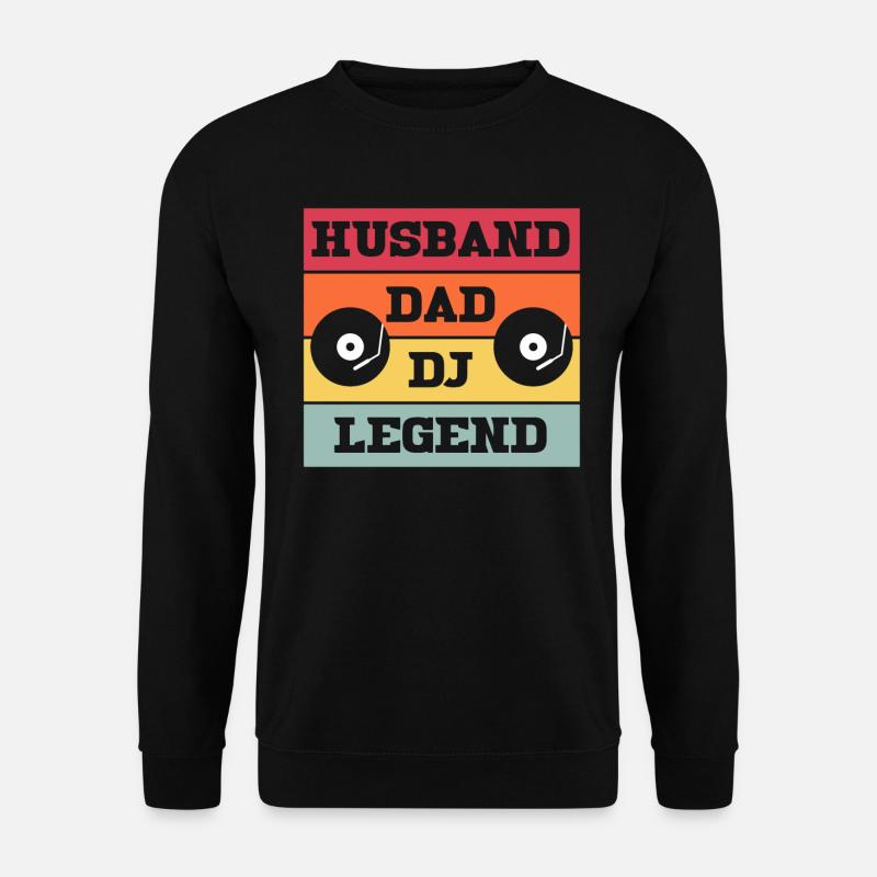 Husband Dad Dj Legend - Unisex Sweatshirt - black