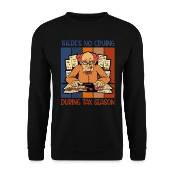 Kein Weinen während der Steuersaison Buchhalter - Unisex Pullover - Schwarz - Vorne - Alina (178cm) & Michal (187cm)