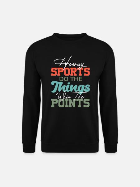 Ironic Sports Mom Hooray Sports - Unisex Sweatshirt - black