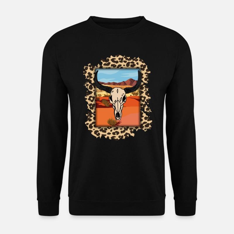 Country Cow girl Texas Oklahoma Rodeo - Unisex Pullover - Schwarz