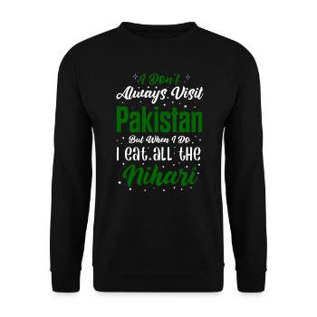 Drôle de dicton pakistanais Nihari - Sweat-shirt Unisexe - noir - Devant - Alina (178cm) & Michal (187cm)