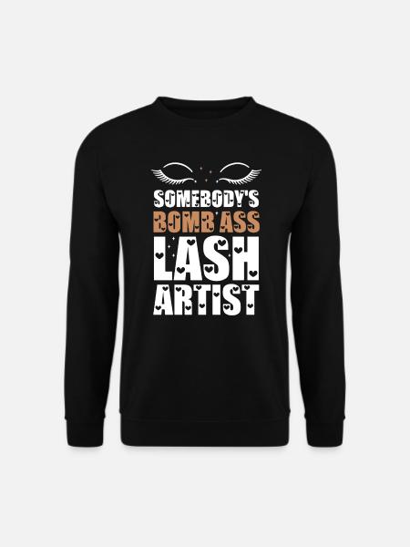 Somebody's Bomb Ass Lash Artist - Unisex Sweatshirt - black
