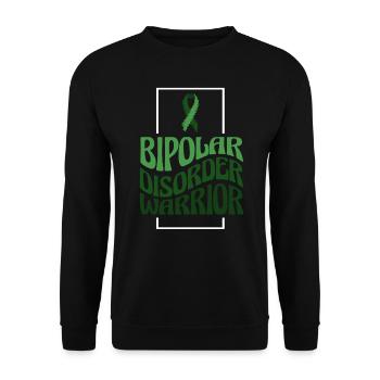 Bipolar Mental Health Disorder Awareness - Unisex Sweatshirt - black - Front - Alina (178cm) & Michal (187cm)
