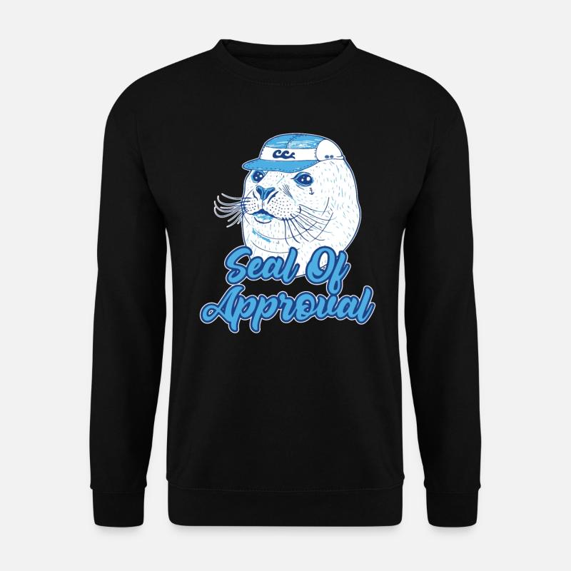 Lustiges Gütesiegel - Unisex Pullover - Schwarz